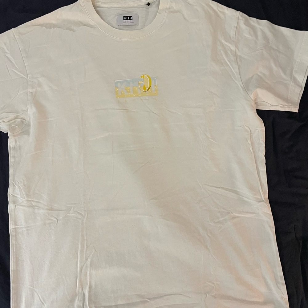 Kith White Short Sleeve Tee Minimalist Design